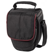 Hama Start-Up Bolso para Camara 110 Colt SLR - Bandolera - Peso Ligero - Asa de Mano - 15x10x16.5cm - Color Negro y Rojo