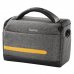 Hama Terra Funda para Camara - Poliester Reciclado - Adaptable a Maleta - Compartimento Separado para Objetivo - Asa de Mano - 23x9.5x14cm - Color Gris