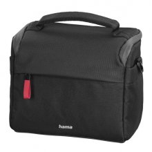 Hama Matera Funda para Camara - Poliester Reciclado - Adaptable a Maleta - Compartimentos Separados para Objetivos - Asa de Mano - 20x10.5x16.5cm - Color Negro