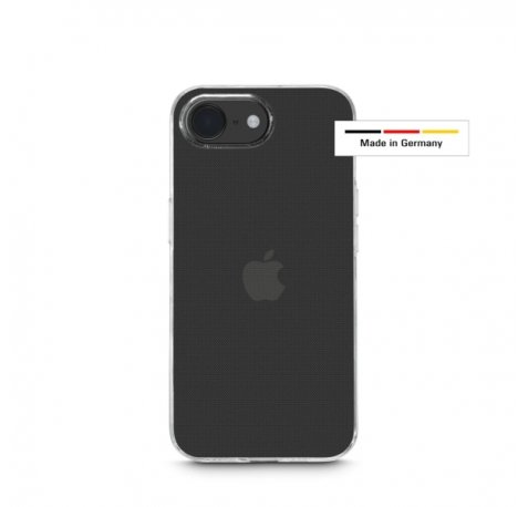 Hama Always Clear Funda para iPhone 16E - Antideslizante - Poliuretano Termoplastico - Bordes Elevados - Color Transparente