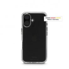 Hama Extreme Protect Funda para iPhone 16 - Antideslizante - Policarbonato - Proteccion D3O - Bordes Elevados - Color Transparente