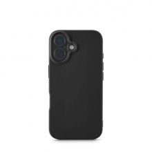 Hama Fantastic Feel Funda para iPhone 16 - Antiadherente Anti-Suciedad - Poliuretano Termoplastico - Bordes Elevados - Color Negro