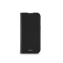 Hama Daily Protect Funda para iPhone 16 Pro - Antideslizante - Cierre Magnetico - Antihuellas - Poliuretano Termoplastico - Funcion de Soporte - Bordes Elevados - Color Negro