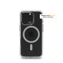 Hama Extreme Protect Funda para iPhone 16 Pro - Magnetico - Antideslizante - Policarbonato - Proteccion D3O - Bordes Elevados - Color Transparente