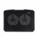 Hama Base de Refrigeracion para Portatil hasta 15.6" con 2 Ventiladores de 12.5cm - Silencioso - Cable 50cm - USB-A - Luz LED - Altura Ajustable - Antideslizante - 37x27x3cm - Color Negro