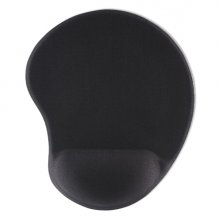 Hama Ergo Alfombrilla para Raton - Ergonomico - Base Antideslizante - Efecto Memoria - 21.5x25.5x2.1cm - Color Negro