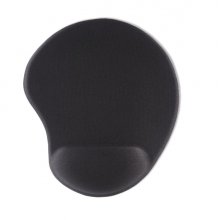 Hama Ergo Mini Alfombrilla para Raton - Ergonomico - Base Antideslizante - Efecto Memoria - 20x23x2.1cm - Color Negro