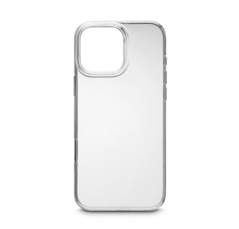 Hama Always Clear Funda para iPhone 16 Pro Max - Antideslizante - Poliuretano Termoplastico - Bordes Elevados - Color Transparente