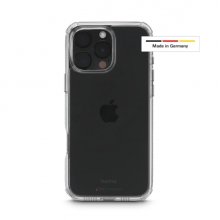 Hama Extreme Protect Funda para iPhone 16 Pro Max - Antideslizante - Policarbonato - Proteccion D3O - Bordes Elevados - Color Transparente