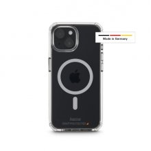 Hama Extreme Protect Funda para iPhone 15 - Antideslizante - Magnetico - Policarbonato - Proteccion D3O - Bordes Elevados - Color Transparente