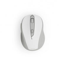 Hama WM-400 Raton Optico Inalambrico para Diestros 1600dpi - Ergonomico - Rango 10m - 6 Botones - USB-A RF 2.4GHz - Silencioso - 6.5x4.2x9.6cm - Color Blanco