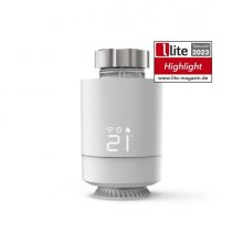 Hama Termostato de Radiador Inteligente - WLAN - Temperatura Regulable - Compatible con Asistente de Voz - Control con App - Color Blanco