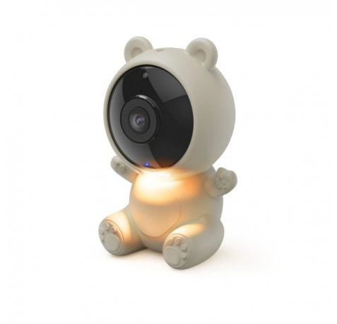 Hama Vigilabebes Inteligente con Camara Full HD - Luz Nocturna Integrada - Sensor de Movimiento - WiFi - IP20 - Micro-SD - Angulo de Cobertura de 100Âº - Encriptado Wpa2 - 128GB de Memoria - Color Blanco