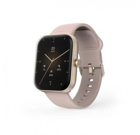 Hama 5000 Reloj Inteligente Smartwatch - Bluetooth 5.3 - Bateria 300mAh - Pantalla TFT 1.65" - IP68 - Pulsera de Silicona - 3.9x1.3x4.7cm - Color Rosa Palido