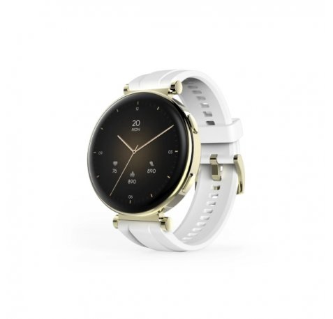 Hama 7000 Reloj Inteligente Smartwatch - Bluetooth 5.3 - Bateria 300mAh - Pantalla AMOLED 1.32" - IP68 - Resistencia al Agua 3 Atm - Pulsera de Silicona - 4.3x1.2x5.1cm - Color Blanco