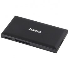 Hama Lector de Tarjetas - CompactFlash - Compatible con SD - Micro-SD - Conexion con USB-A - 90.3x9x50.3mm - Color Negro