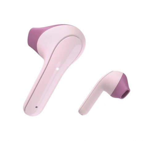 Hama Essential Auriculares con Microfono Omnidireccional - Bluetooth - Rango 10m - Asistente de Voz - Carga por USB-C - Color Rosa