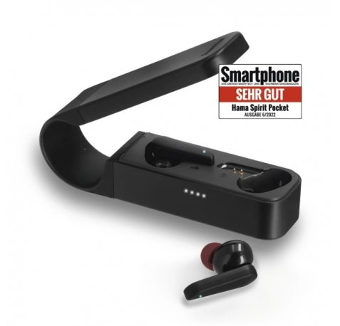 Hama Essential Auriculares con Microfono Omnidireccional - Bluetooth - Autonomia hasta 30h - Rango 10m - Asistente de Voz - Carga por USB-C - Color Negro
