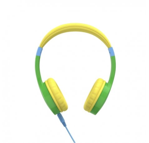 Hama Kids Guard Auriculares con Microfono - Cable 1.2m - Jack 3.5mm - Diadema Ajustable - Color Verde