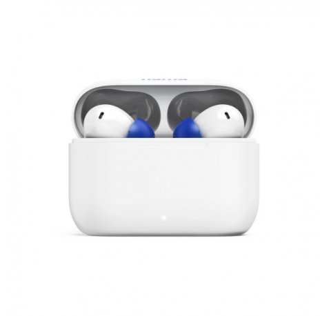 Hama Passion Clear II Auriculares con Microfono Omnidireccional - Bluetooth - Rango 10m - Asistente de Voz - Carga por USB-C - Color Blanco