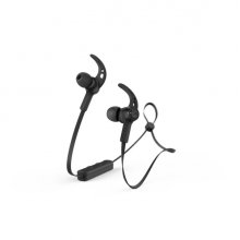 Hama Freedom Run II Auriculares Deportivos - Bluetooth - Radio 10m - Microfono Omnidireccional - Asistente de Voz - Carga por USB-C - Color Negro