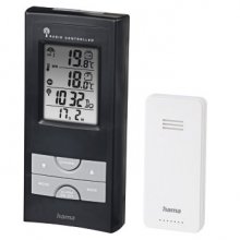 Hama Ews-165 Estacion Meteorologica - Reloj - Prevision Meteorologica - Sensor Exterior - Radiofrecuencia - Termometro - Higrometro - 7.9x3x16.5cm - Color Negro Hama Ews-165 Estacion Meteorologica - Reloj - Prevision Meteorologica - Sensor Exterior - Radiofrecuencia - Termometro - Higrometro - 7.9x3x16.5cm - Color Negro