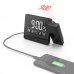 Hama Plus Charge Reloj Despertador Digital con Proyector - Termometro - Higrometro - Funcion de Carga USB-A - Radio - 15x4.5x9.5cm - Color Negro