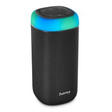 Hama Altavoz Portatil - Potencia 30W - Bluetooth - USB-C - Bateria 2000mAh - IPX4 - Luz LED - Rango 10m - 19.5x9.6x9.6cm - Color Negro