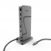 Hama Essential Hub USB 2.0/3.2 - Potencia Maxima 140W - Cable USB-C de 40cm - LAN Ethernet 2.5Gbps - DisplayPort 8K - HDMI 4K - 3x USB-C - 4x USB-A - Color Gris