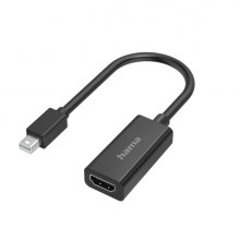 Hama Essential Adapatador de Video - 4K - Mini DisplayPort Macho - HDMI Hembra - Color Negro