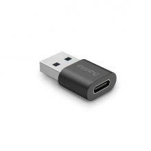 Hama Essential Adaptador USB - USB-C Hembra - USB-A Macho - 10 Gbit/s - Color Negro