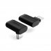 Hama Essential Adaptador USB-C Acodado 90Âº - Potencia hasta 240W - Velocidad hasta 10Gbit/s - Power Delivery - Color Negro