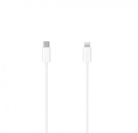 Hama Essential Cable de Carga - USB-C Macho - Lightning - Longitud 1.5m - Velocidad hasta 480Mbps - Blindaje Doble - Color Blanco