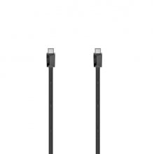 Hama Essential Cable USB-C Macho - Potencia Maxima 100W - Longitud 1.5m - Velocidad hasta 5Gbps - Blindaje Doble - Color Negro