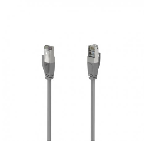 Hama Essential Cable de Red UTP RJ45 Cat-5e - Longitud 1.5m - Velocidad hasta 1Gbps - Blindado - Color Gris