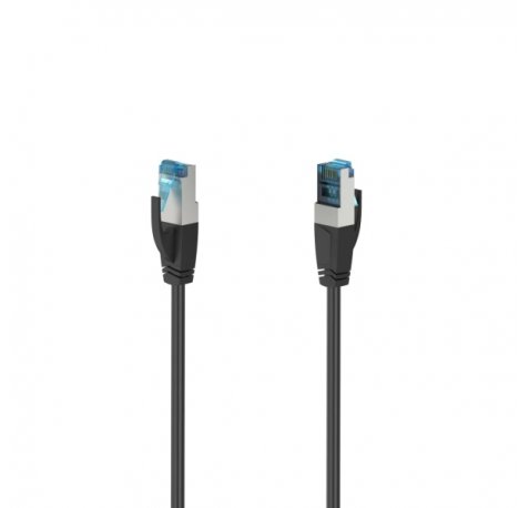 Hama Essential Cable de Red FTP RJ45 Cat-6a - Longitud 5m- Velocidad hasta 10Gbps - Blindaje Doble - Color Negro