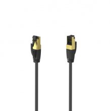 Hama Essential Cable de Red FTP RJ45 Cat-8 - Longitud 5m- Velocidad hasta 40Gbps - Blindaje Doble - Color Negro