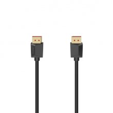 Hama Essential Cable DisplayPort 2.1 8K - Longitud 2m - Blindaje Doble - Velocidad hasta 40Gbps - Color Negro