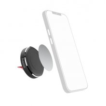 Hama Magnet Soporte de Coche para Smartphone - Magnetico - Pinza para Rejilla - Color Negro