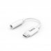 Hama Cable Adaptador de Audio - USB-C Macho - Jack Hembra de 3.5mm - Color Blanco