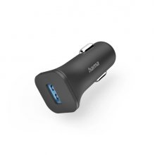 Hama Cargador de Coche 6W - Pantalla LED - USB-A - Color Negro