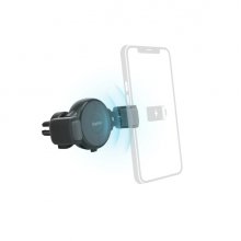 Hama FC10 Flex-Set Soporte con Cargador para Coche - Potencia 10W - USB-C - Carga Rapida - Antideslizante - Color Gris
