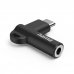 Hama Adaptador Acodado - 90Âº - USB-C Macho - Jack 3.5mm Hembra - Color Negro
