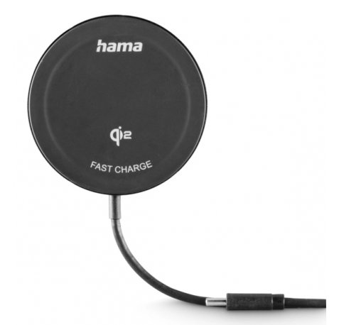Hama Cargador Inalambrico - USB-C - Cable 1m - Carga Rapida - Color Negro