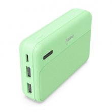 Hama Power Pack Pocket 10 Bateria Externa Powerbank 10000mAh - Compacta - 1x USB-C y 2x USB-A - Color Verde