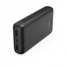 Hama New Performance-20 Bateria Externa Powerbank 20000mAh - Polimero de Litio - USB-C - USB-A - Carga Rapida - 3 Conexiones de Salida - Indicador de Carga - Color Gris