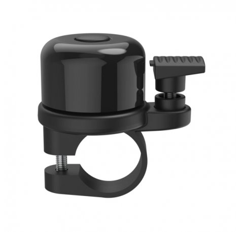 Hama Airbell Timbre de Bicicleta - 2.2cm de Diametro - Soporte para Air Tag - Color Negro
