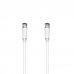 Hama Essential Cable Coaxial de Antena - Longitud 3m- Conector F Macho - Doble Blindaje - Apantallamiento 90dB - Impedancia 75Ohm - Color Blanco