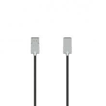 Hama Essential Cable HDMI 4K Macho - Longitud 1m - Soporta ARC - Ethernet - Velocidad hasta 18Gbps - Blindaje Completo - Color Negro y Plata