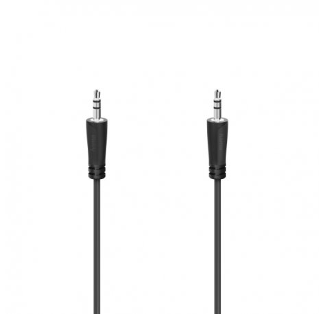Hama Essential Cable de Audio - Longitud 3m- Estereo - Color Negro